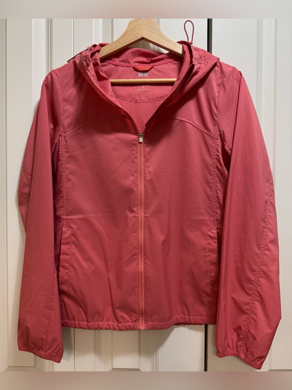 UNIQLO Pocketable UV Protection Parka Jacket Pink M *NO POUCH*